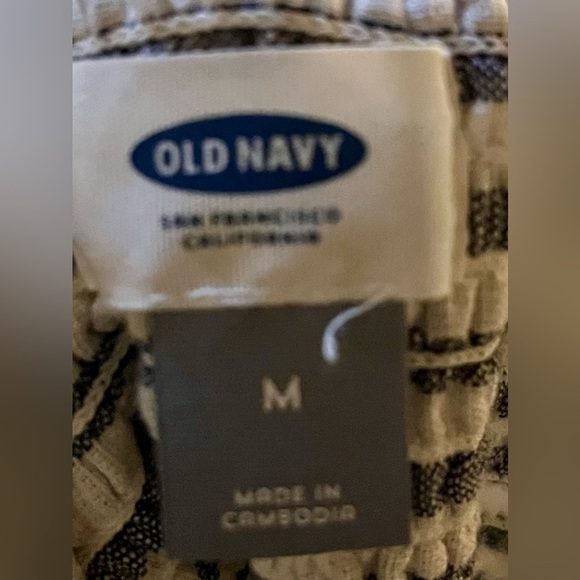 Old Navy Blue & White Striped Fit & Flare Sundress – Spaghetti Straps, Size M - Picture 7 of 7